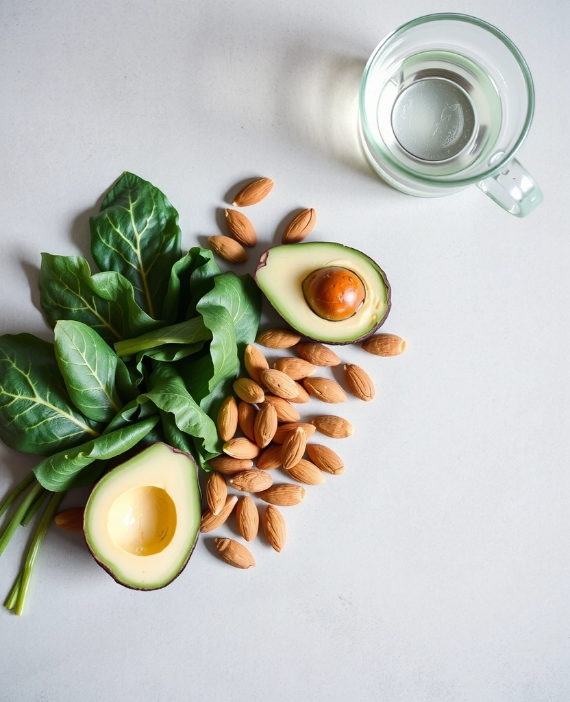 Natürliche Lebensmittel Auswahl für gesunde Ernährung